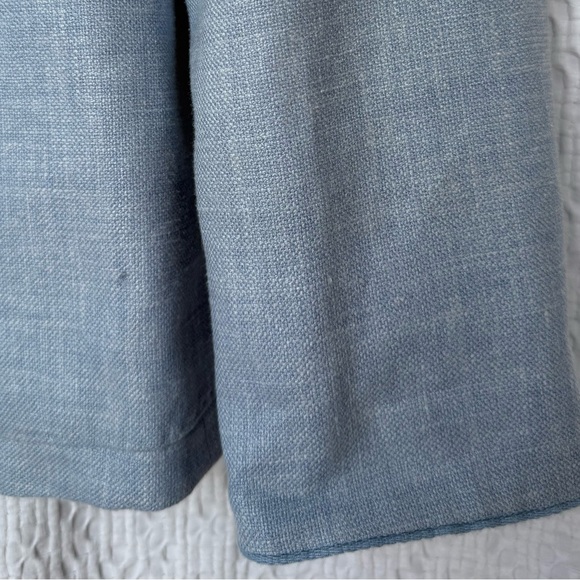 Max Mara Emy Blazer Sky Blue Silk Linen Wool – Size 8 - Picture 5 of 11